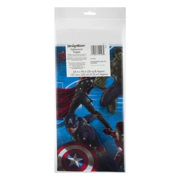 DesignWare Marvel Avengers Age of Ultron Tablecover Tablecloth 54"x96" Ironman - Picture 1 of 5